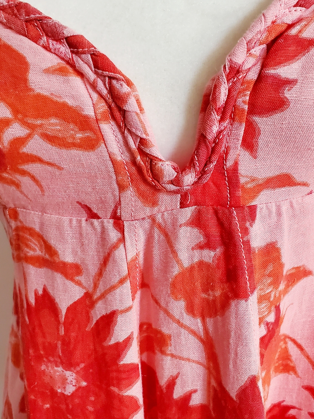 Free People Pink Floral Open Back Mini Dress Medium Resortwear Pockets - Picture 4 of 11